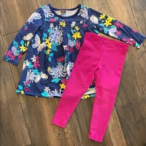 Tea collection dress and leggings